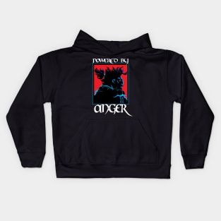 Powered by Anger Kids Hoodie